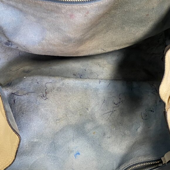 Prada Cream Glace Calf Leather Etiquette Tote Bag - Picture 13 of 16